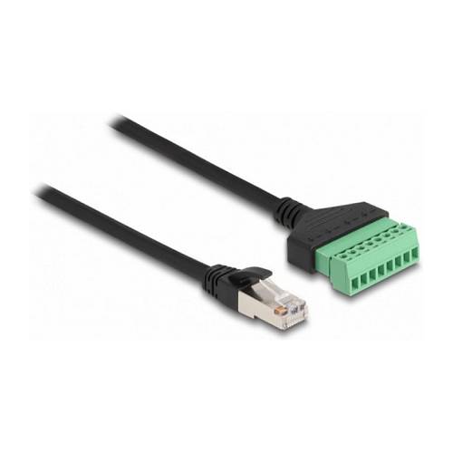 Delock RJ45 Kabel Cat.6 Stecker zu Terminalblock Adapter 30 cm 2-teilig