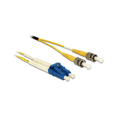 Delock Kabel Lichtwellenleiter LC Duplex zu ST Duplex Singlemode OS2 10 m