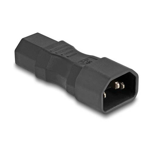 Delock Netzadapter IEC 60320 - C14 auf C13. Stecker / Buchse. 10 A. gerade
