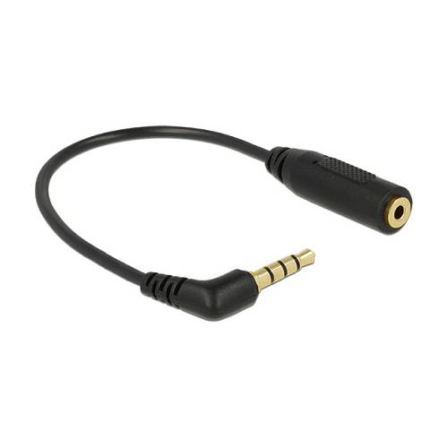 Delock Audiokabel Klinkenstecker 3.5 mm 4 Pin gewinkelt > Klinkenbuchse 2.5 mm 3 Pin