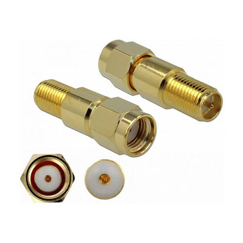 Delock Adapter RP-SMA Stecker zu RP-SMA Buchse 3 GHz