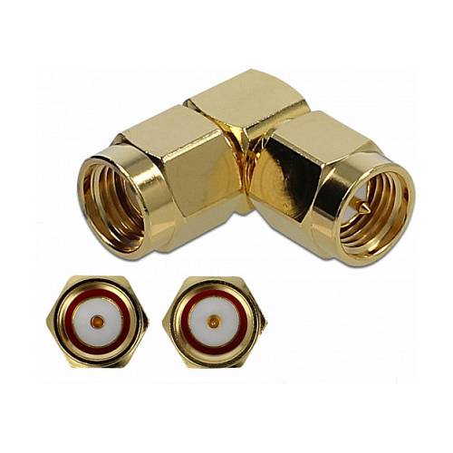 Delock Adapter SMA Stecker zu RP-SMA Stecker 90° 10 GHz