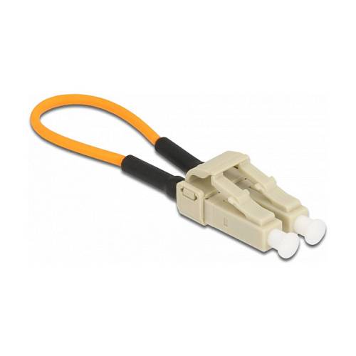Delock LWL Loopback Adapter LC / OM2 Multimode beige