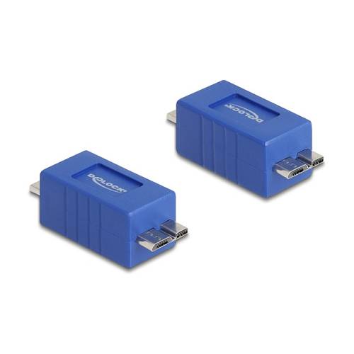 Delock USB 5 Gbps Adapter Gender Changer USB Micro-B Stecker zu Stecker