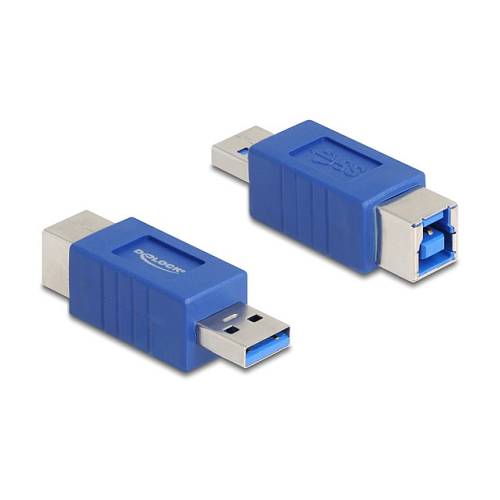 Delock USB 5 Gbps Adapter USB Typ-A Stecker zu USB Typ-B Buchse (gekreuzt)