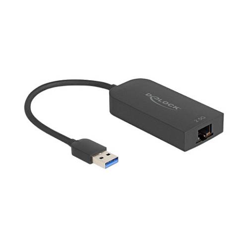 Delock USB Typ-A Netzwerk Adapter 2.5 Gigabit LAN 1 x RJ45 ASIX
