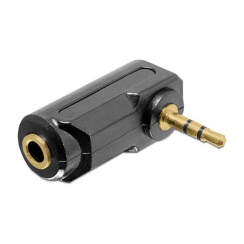 Delock Adapter Audio Klinke 3.5 mm 3 Pin Stecker > Buchse gewinkelt