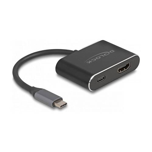 Delock USB Type-C™ Adapter zu HDMI (DP Alt Mode) 8K mit HDR und Power Delivery 100 W