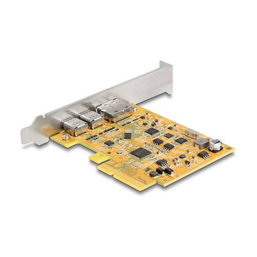 PCI Express x4 Karte zu 1 x extern USB Type-C™ 10 Gbps Buchse + 1 x extern USB Type-C™ 10 Gbps (DP Alt Mode) Buchse
