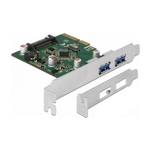 PCI Express x4 Karte zu 2 x extern USB 3.2 Gen 2 Typ-A Buchse