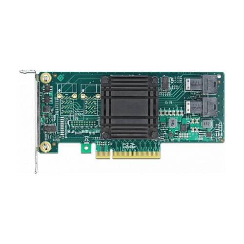 PCI Express x8 Karte zu 2 x intern SFF-8643 NVMe - Low Profile Formfaktor