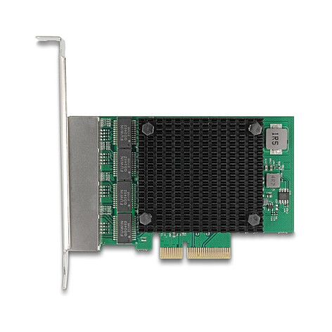 PCI Express x4 Netzwerkkarte 2.5 Gigabit LAN 4 x RJ45 RTL8125
