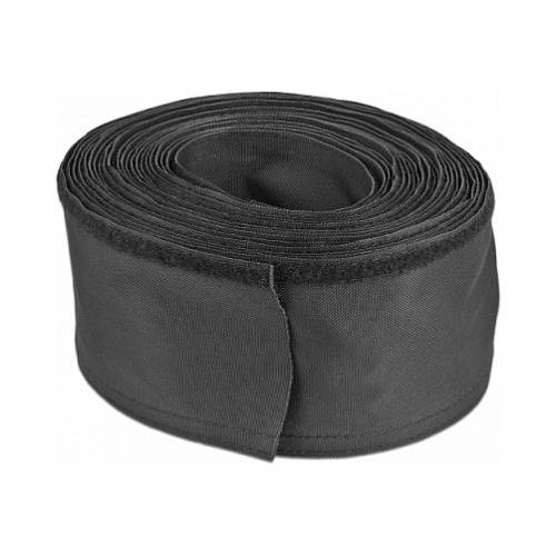 Gewebeschlauch mit Klettverschluss hitzebeständig 10 m x 30 mm schwarz