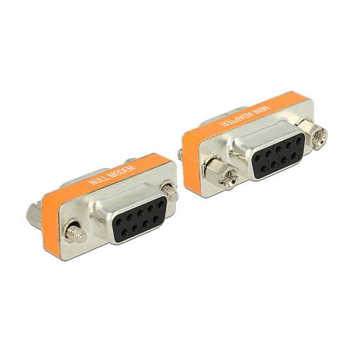 D-Sub 9 Pin Buchse > Buchse Nullmodem Gender Changer