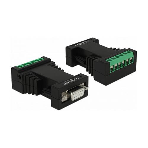 Isolator RS-232 D-Sub Buchse zu RS-422/485 Terminalblock Überspannungsschutz 600 W galvanische Trennung 2.5 kV