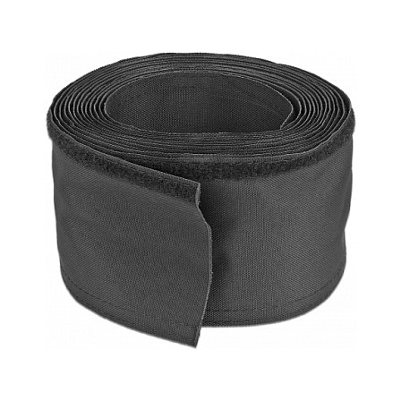 Gewebeschlauch mit Klettverschluss hitzebeständig 5 m x 30 mm schwarz