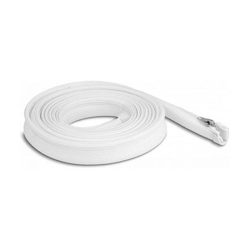 Geflechtschlauch mit Reißverschluss hitzebeständig 3 m x 20 mm weiß