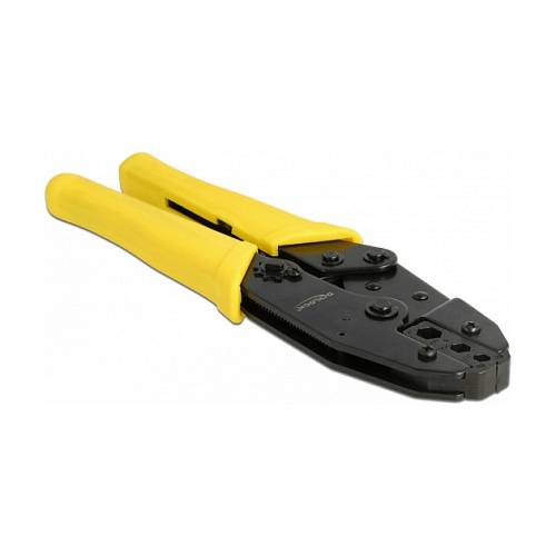 Delock Universelle Koax Crimpzange für 4 verschiedene Durchmesser gerade