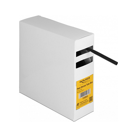 Schrumpfschlauch Box. mit Innenkleber. Schrumpfungsrate 3:1. 5 m x 4.8 mm schwarz