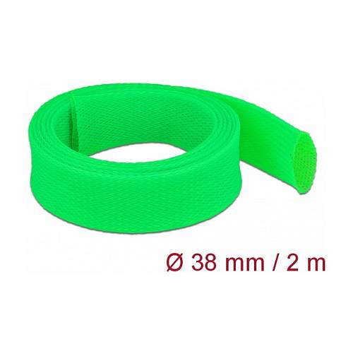 Geflechtschlauch dehnbar 2 m x 38 mm grün