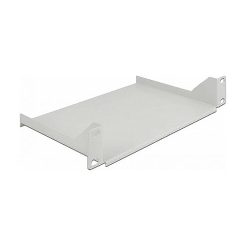 10? Fachboden für Netzwerkschrank 1 HE grau