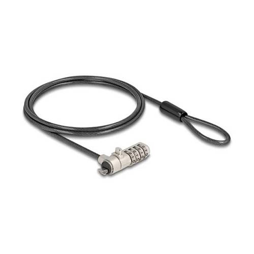 Laptop Schloss mit Zahlenschloss für HP Nano Slot - Karbonstahlkabel