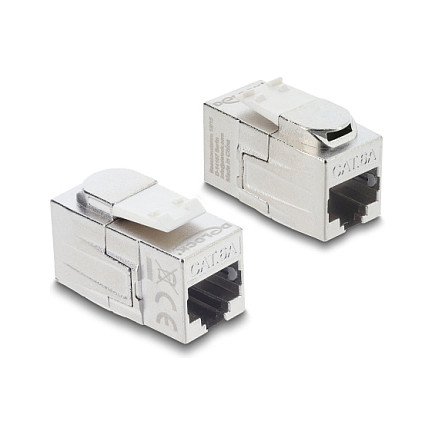 Keystone Modul Kupplung RJ45 Buchse zu RJ45 Buchse Cat.6A geschirmt