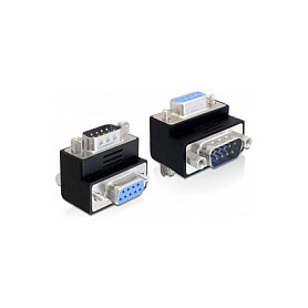D-Sub 9 Pin Stecker > Buchse 270° gewinkelt