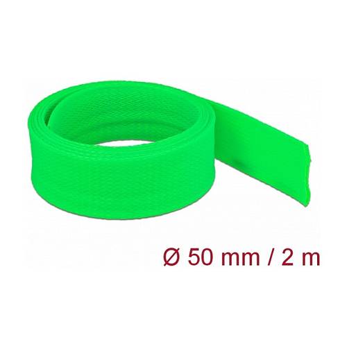 Geflechtschlauch dehnbar 2 m x 50 mm grün