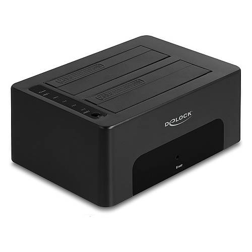 USB Dual Dockingstation für 2 x SATA HDD / SSD mit Klon- und Löschfunktion