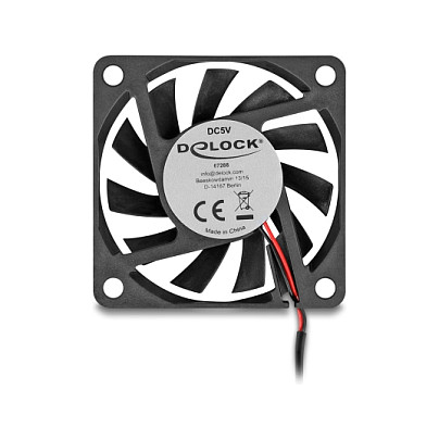 Axiallüfter 5 V DC. 60 x 60 x 10 mm schwarz