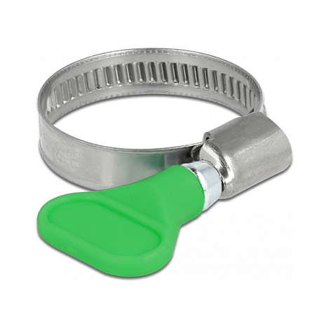 Schlauchschelle Edelstahl 400 SS mit Flügelmutter 20 - 35 mm 5 Stück grün