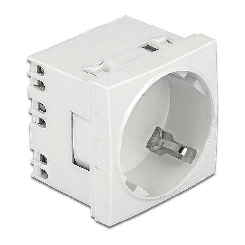 Easy 45 Schutzkontakt-Steckdose 45°-Anordnung erweiterbar 45 x 45 mm