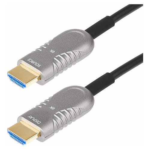 STARTECH.COM 15.2m Optisches HDMI Kabel AOC Aktives HDMI Plenum Kabel CMP 8K60Hz/4K Ultra High Speed HDMI 2.1 Kabel ARC