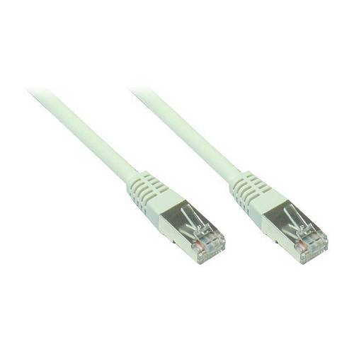 GoodConnections Patchkabel mit Rastnasenschutz. Cat. 5e. SF/UTP. PVC. 100MHz. grau. 0.15m.