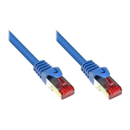 GoodConnections Patchkabel mit Rastnasenschutz. Cat. 6. S/FTP. PiMF. PVC. 250MHz. blau. 7.5m.