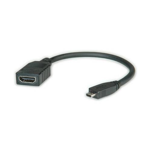 VALUE HDMI High Speed Kabel mit Ethernet HDMI BU - Micro HDMI ST 0.15m