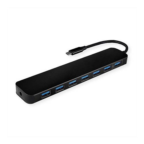 VALUE USB 3.2 Gen 1 Hub. 7fach. Typ C Anschlusskabel