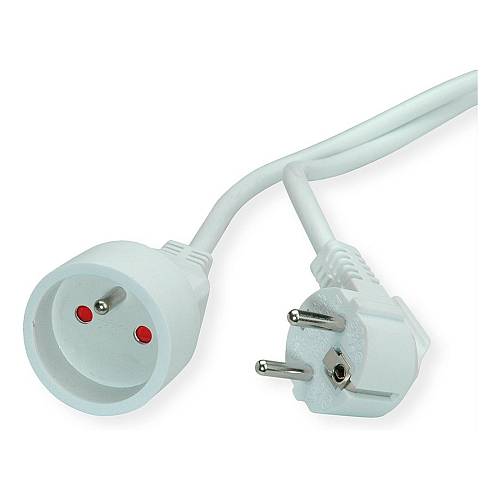 VALUE Schutzkontakt-Verlngerungskabel. 230VAC. UTE Version. wei. 10 m