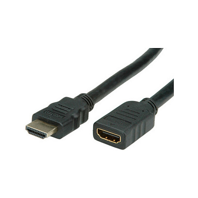 VALUE HDMI High Speed Verlngerungskabel mit Ethernet ST-BU 1m
