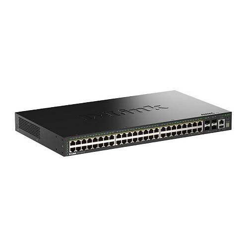 D-Link DGS-1530-52P/E 52-Port Smart Manag.PoE+ GB Sw. 4x10G