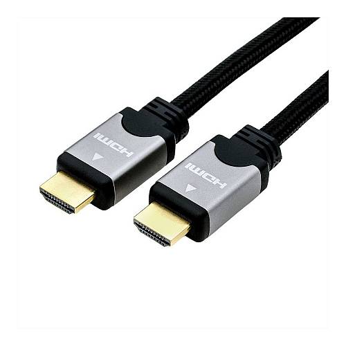 ROLINE HDMI High Speed Kabel mit Ethernet. ST-ST. schwarz / silber. 3 m