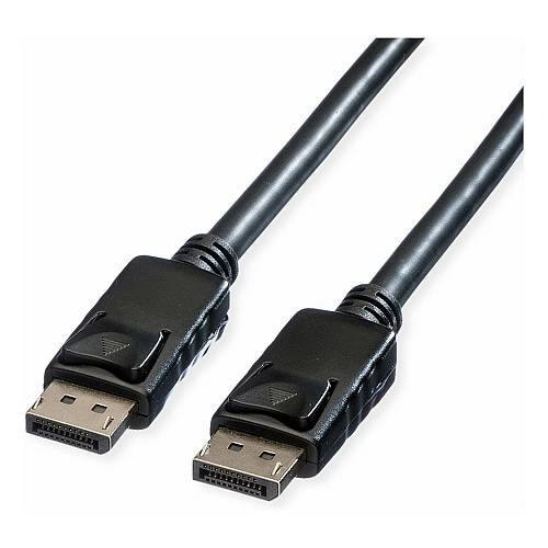 ROLINE DisplayPort Kabel. DP-DP. v1.2. ST - ST. TPE. schwarz. 7.5 m
