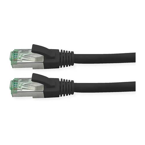 ROLINE RM Patchkabel Cat.6A S/FTP (PiMF). schwarz. 2 m