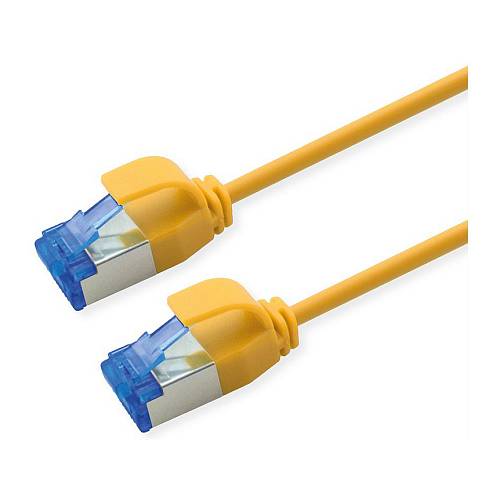 ROLINE Patchkabel Cat.6A (Class EA) S/FTP (PiMF). LSOH. PoE. gelb. 0.3 m