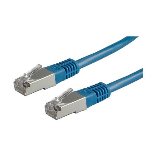 ROLINE Patchkabel Kat.5e Class D S/FTP blau 0.5m