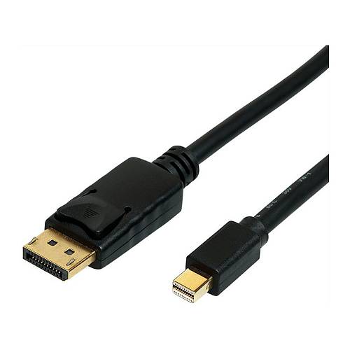 ROLINE Mini DisplayPort Kabel. v1.4. mDP - DP. ST - ST. schwarz. 1 m