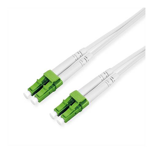 ROLINE LWL-Kabel Duplex. 9/125m OS2. LC-APC/LC-APC. stahlarmiert. LSOH. wei. 7 m