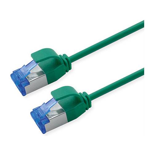 ROLINE Patchkabel Cat.6A (Class EA) S/FTP (PiMF). LSOH. PoE. grn. 0.5 m