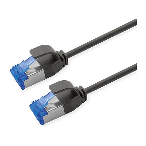 ROLINE Patchkabel Cat.6A (Class EA) S/FTP (PiMF). LSOH. PoE. schwarz. 3 m